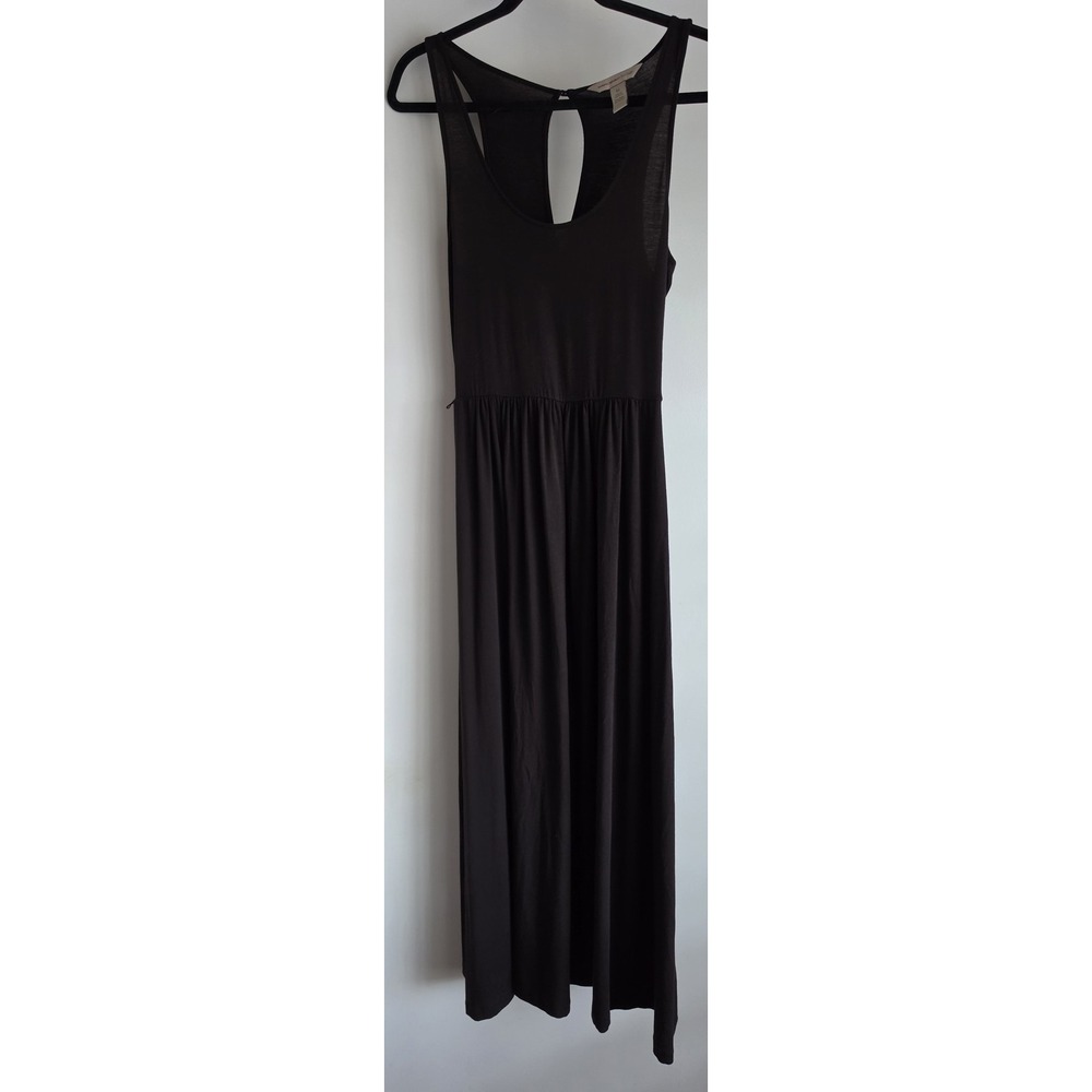 Banana Republic Heritage Sleeveless Maxi Dress XS Black Women Long Breathable